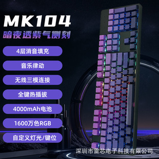 MK108�I�Cе�I�Pȫ͸����ģ�{��2.4G�o���о��o��ȿ�RGB�羳���Q