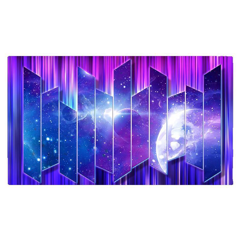 梦幻星空壁纸KTV包厢闪光背景墙纸3d立体发光科技壁画电竞房墙布|undefined