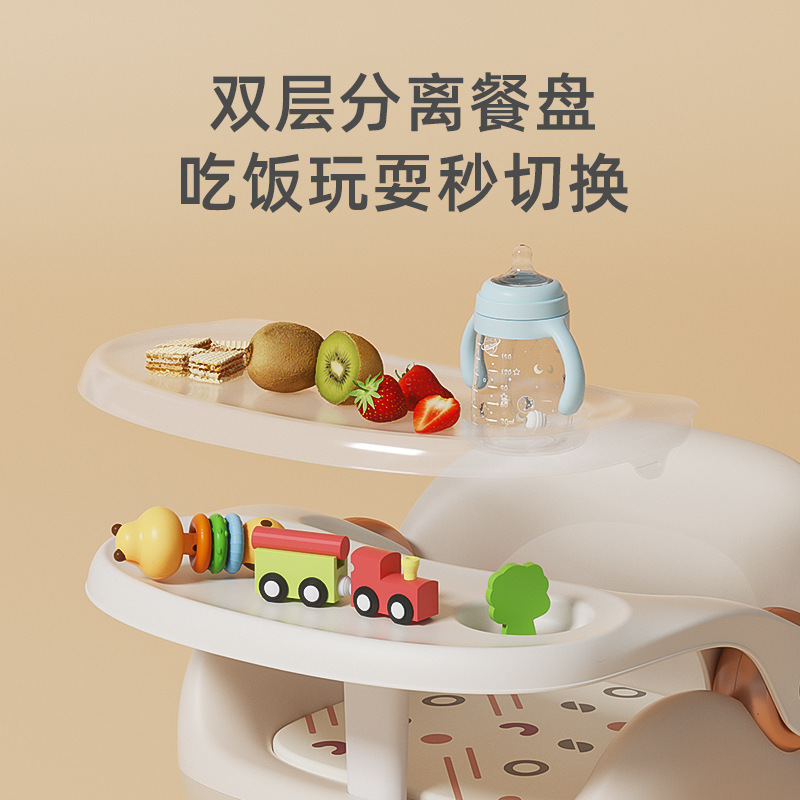 Mesa de comedor multifuncional para niños, silla llamada, taburete, silla para bebés, banco pequeño para el hogar, respaldo de plástico, silla de alimentación