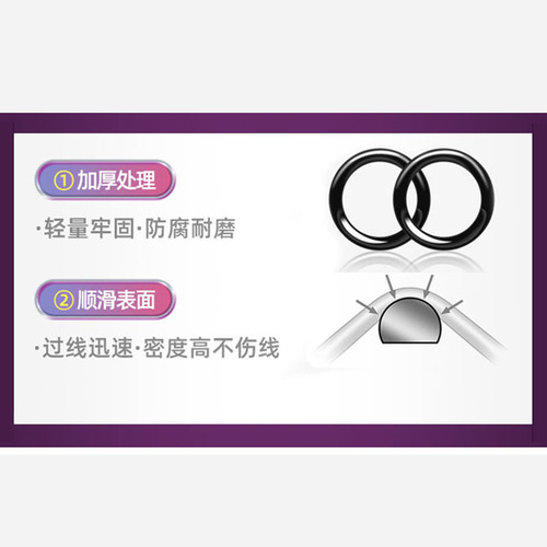 Fisherman Bangxuan colorful anti-winding top ring tip ring guide eye guide ring sub valve stem sea rod rocky rod fishing rod line ring