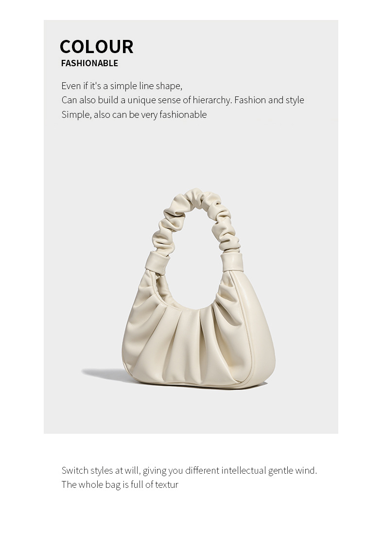 Shoulder Bag For Women Soft Leather Cloud Dumpling Handbag_voghion.com