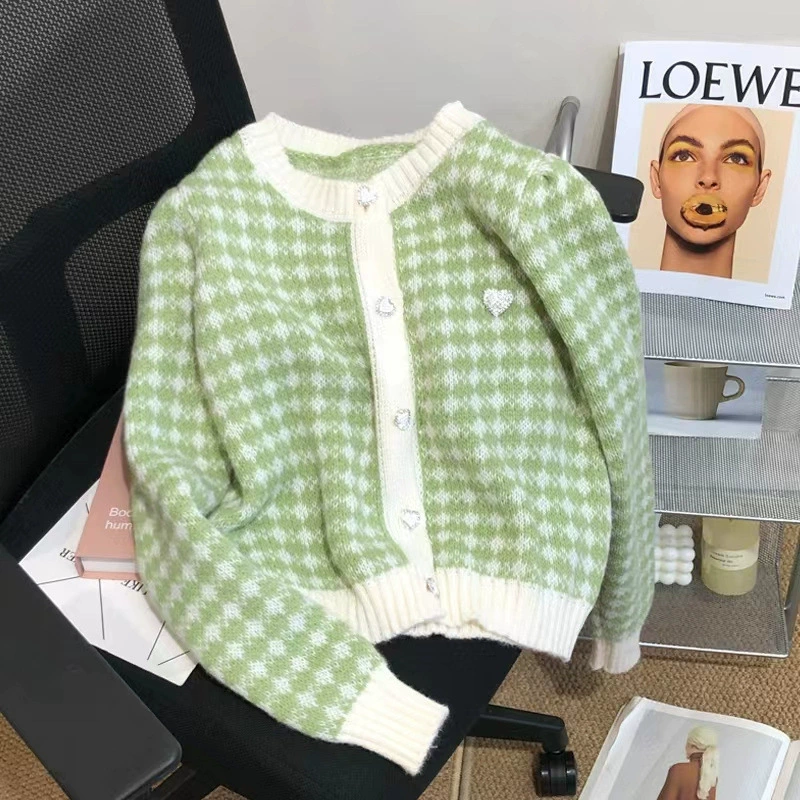 Вязаный укороченный кардиган, женский свитер в стиле Chanel, Один размер, мягкий трикотаж