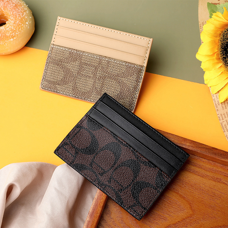 Korean Small Card Holder, High-Looking Women's Leather Ultra-Thin Mini Personalized Card Holder, High-End Driver's License Wallet All-In-One Bag Korean Small Card Holder, High-Looking Women's Leather Ultra-Thin Mini Personalized Card Holder, High-End Driver's License Wallet All-In-One Bag