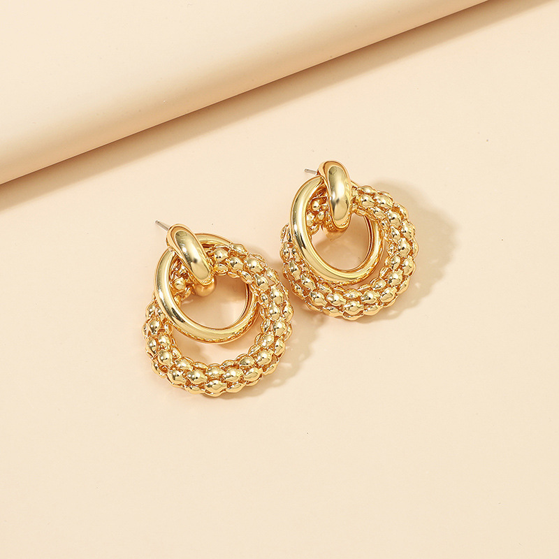 Baroque Fashion Multi-layer Circle Earrings display picture 2