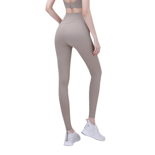 New dopamine cross-waist yoga pants M-shaped curved high-waist buttocks-free fitness pants for women