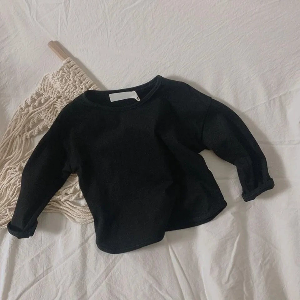 Детская хлопковая футболка для мальчиков корейского Oversize, мягкий хлопок, размеры 80–130 см