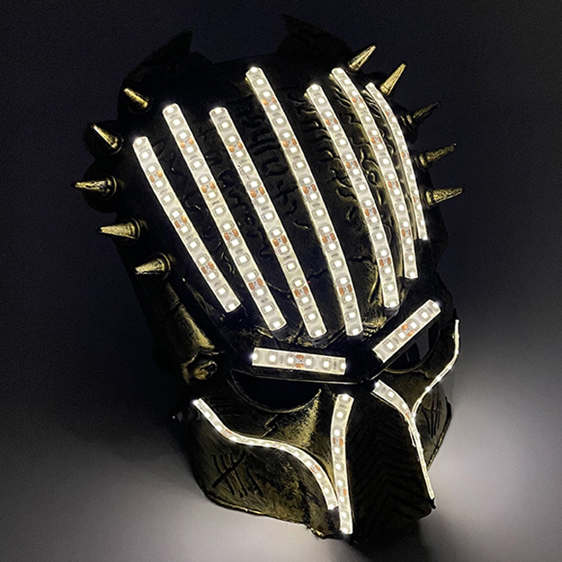 #207 12V-LED铁血战士面具-暖白色