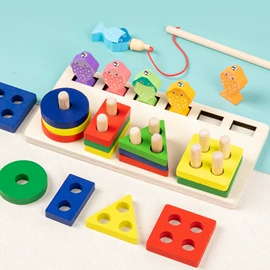几何形状套柱;感统训练器材;拼图、拼板