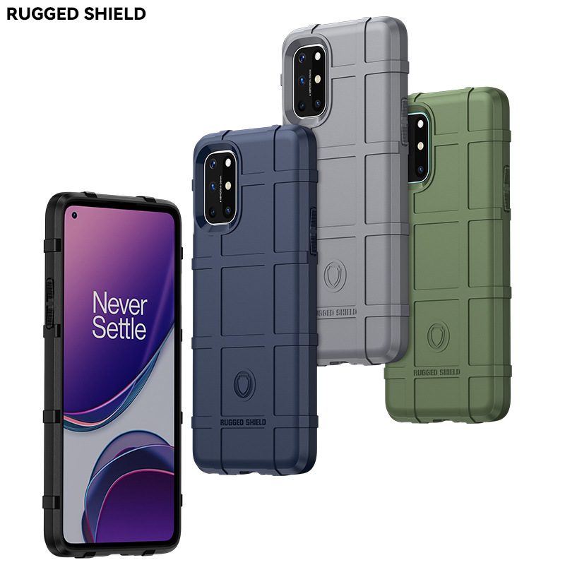 Suitable for Oneplus 8t Mobile Phone Case Oneplus 8 Pro Military Anti-Fall Silicone Soft Shell Mobile Phone Protective Cover