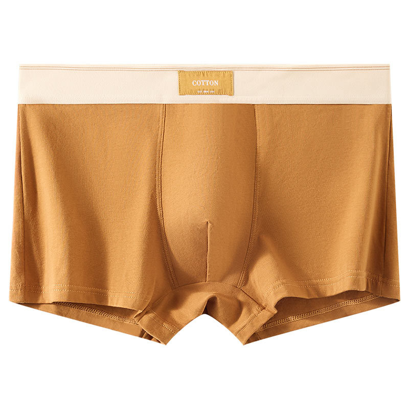 Ropa interior de los hombres puro algodón antibacteriano inferior entrepierna hombres Boxer shorts deportes transpirable Juventud más tamaño ropa interior de algodón de los hombres