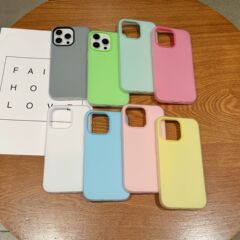 适用苹果17手机壳简约糖果色tpu可彩绘果冻iPhone16promax手机套