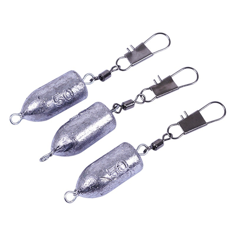 Yucheng fishing gear wholesale fishing supplies bullet type lead pendant fishing pendant lead strip fishing ring bullet type lead pendant