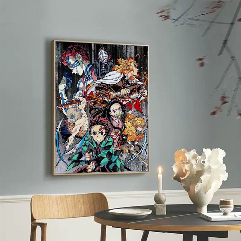 Fantasmas de la cuchilla de pintura al óleo digital DiDi dibujos animados niños hechos a mano pintura de acrílico pintura al óleo pintura decorativa