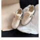 Soft Leather Retro Moral Training Shoes for Women 2024 Spring Classic Color Matching Forrest Gump Shoes Versatile White Shoes Casual Sports Sneakers