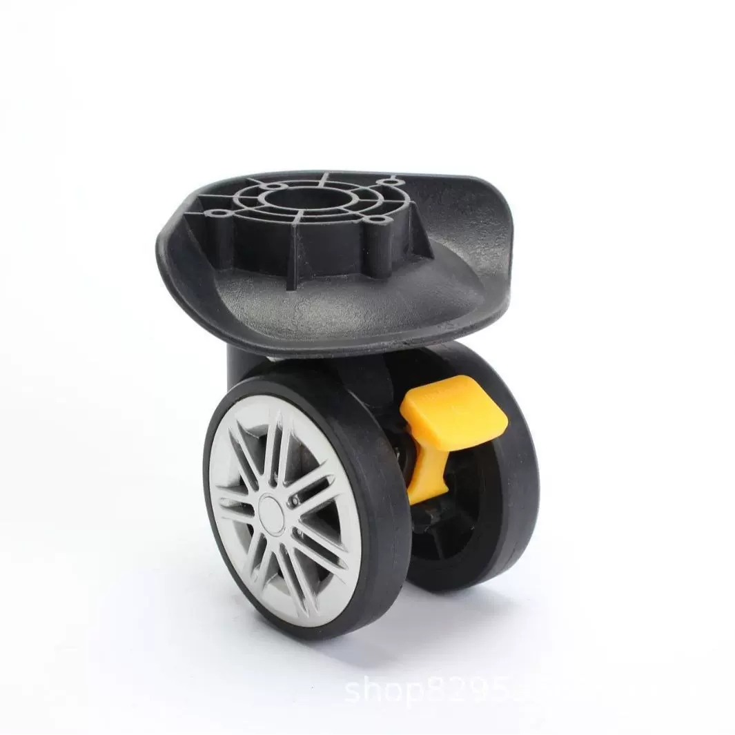 03刹车轮带刹车滑轮静音轮万向轮可锁静音滑轮