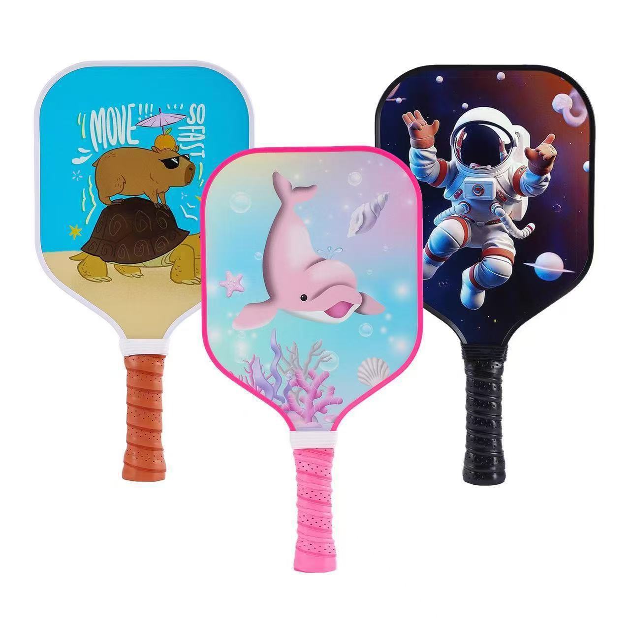 In stock: Pickleball paddles, fiberglass, for outdoor sports, suitable for children and adults, beach pickleball rackets for casual play