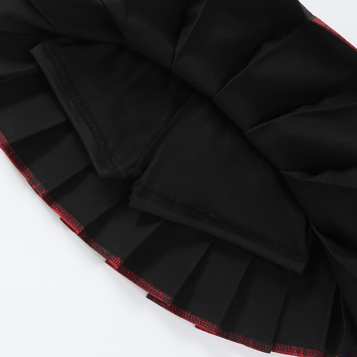 New Children's Academic Style Gingham Half-Body Pleated Skirt Performance Dress for Middle-Size Children Summer JK