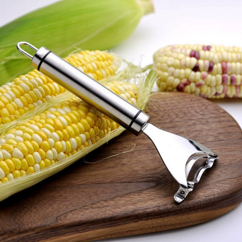 Stainless steel corn plane kitchen tool peeling corn artifact decarrator corn grain separator peeling device