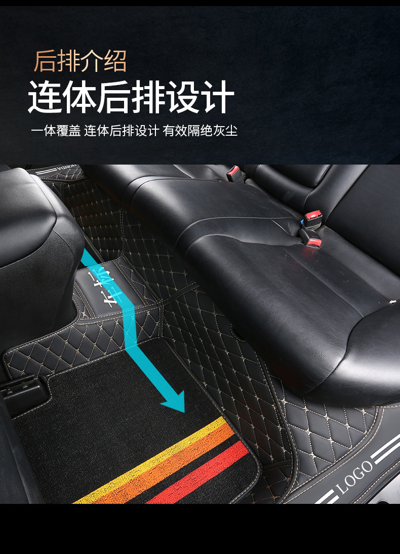Car mats are fully surrounded by special leather double-layer snow silk foot mats [thousands of models of special car system wholesale