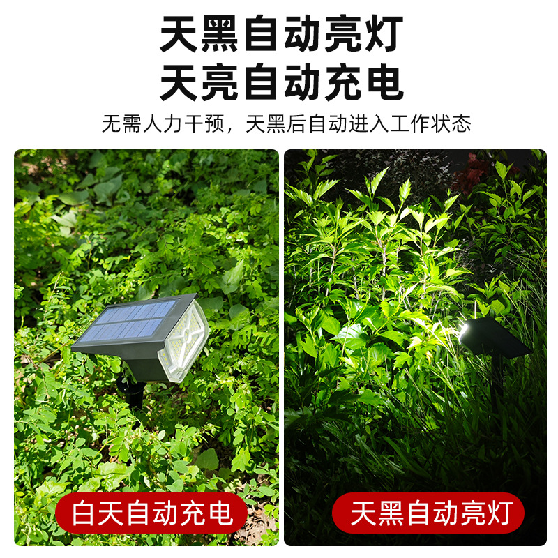 새로운 국경 간 태양 잔디 조명 야외 안뜰 풍경 잔디 가로등 정원 빌라 조명 스포트라이트