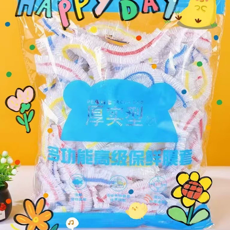 Pe полиэтиленовая пленка одноразовая утолщенная, пыленепроницаемая и ароматизантная пищевая, набор цветной кухни эластичные чаши для напольных стендов производителей