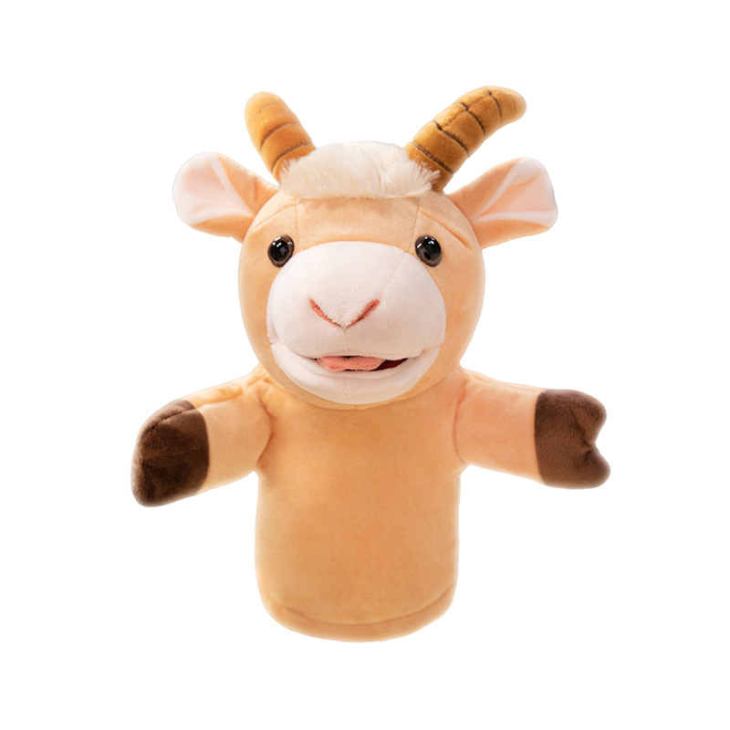 Muñecas de ovejas del zodiaco, juguetes de peluche de ovejas, guantes de interacción de padres e hijos, muñecas de muñecas de niños