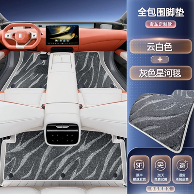 Modelə uyğun ayaqaltı: full coverage car interior - avita-07l-premium-selection-cloud-white-gray-galaxy-rug-double-layer-floor-mat