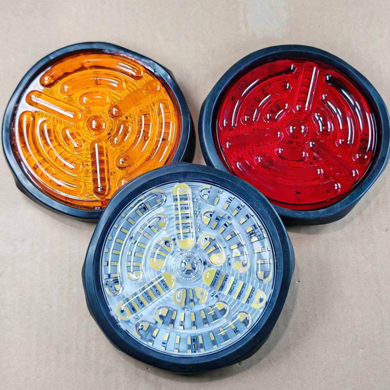 24V truck 5inch rubber light LED trailer tail light CIMC large truck brake light driving light reverse turn signal