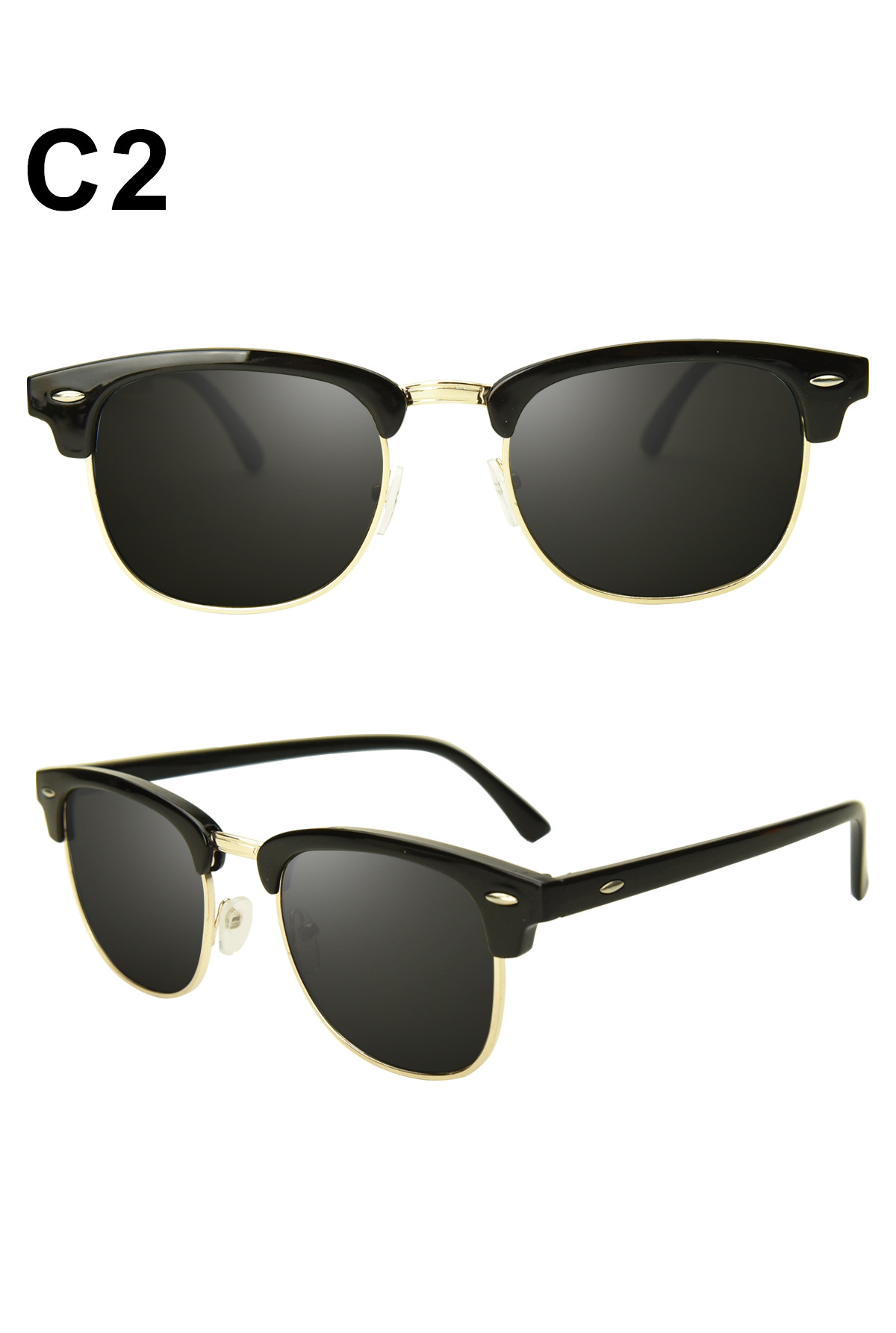 Streetwear Solid Color Tac Oval Frame Full Frame Men's Sunglasses display picture 8