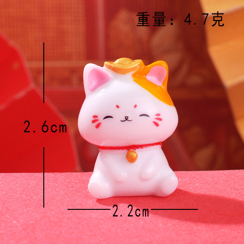 微景観置物かわいい招き猫樹脂工芸品自動車中控台置物家庭装飾プレゼント卸売り|undefined