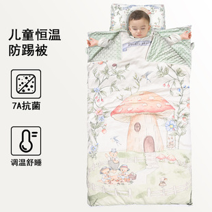 2025 New Baby Sleeping Bag Autumn and Winter Thickened Pure Cotton Baby Sleeping Bag Air-conditioning Room Kick-proof Sleeping Bag for Children