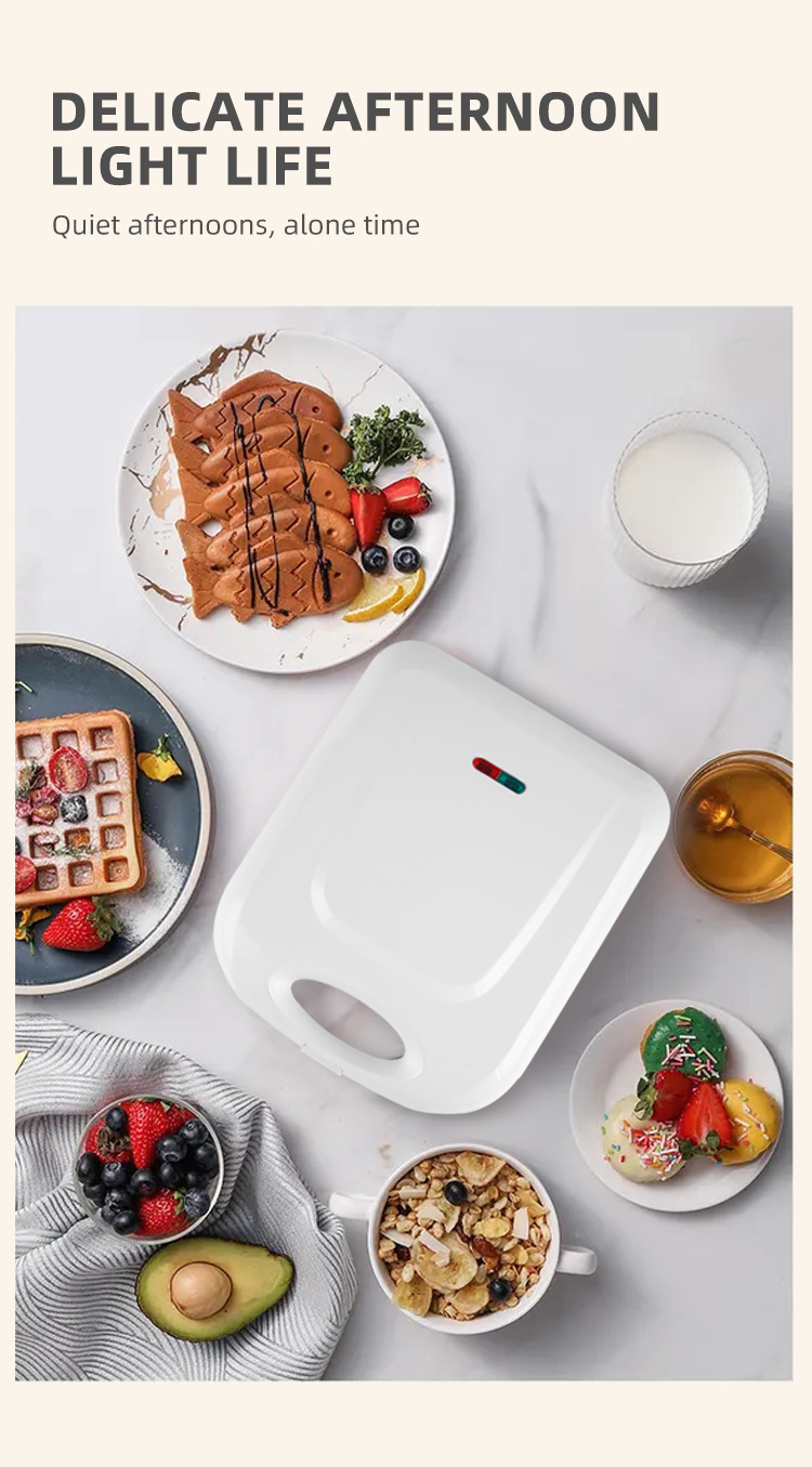 Macchina per ciambelle, pane e torte rotonde di grandi dimensioni, standard USA, con 16 fori, riscaldamento su entrambi i lati, ideale per la colazione._voghion.com