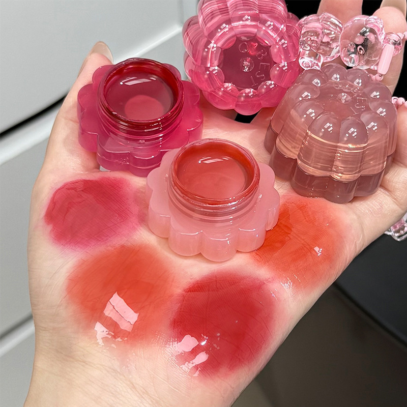 QIBEST果冻甜心唇颊两用啫喱 琉璃唇冻水光显色嘟嘟唇面颊腮红膏|undefined