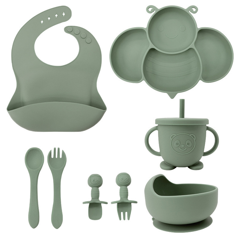 Bee Baby Plate Plate División Plate Baby Chuck Plate Plate Pla