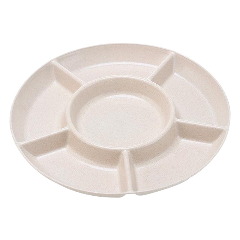 Wheat straw dried fruit plate creative fruit plate melon seeds snack plate dried fruit plate storage plate gift
