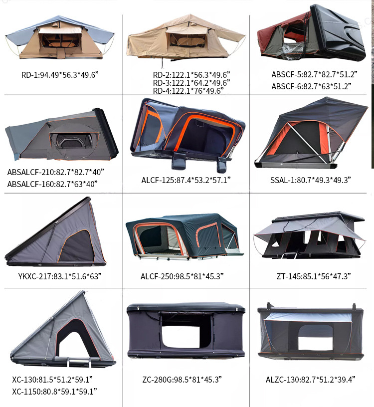 Hard-Top Aluminum Alloy Car Roof Tent for 2 People, Outdoor Camping, Export, Fully Automatic, Quick Opening in 10 Seconds, Waterproof