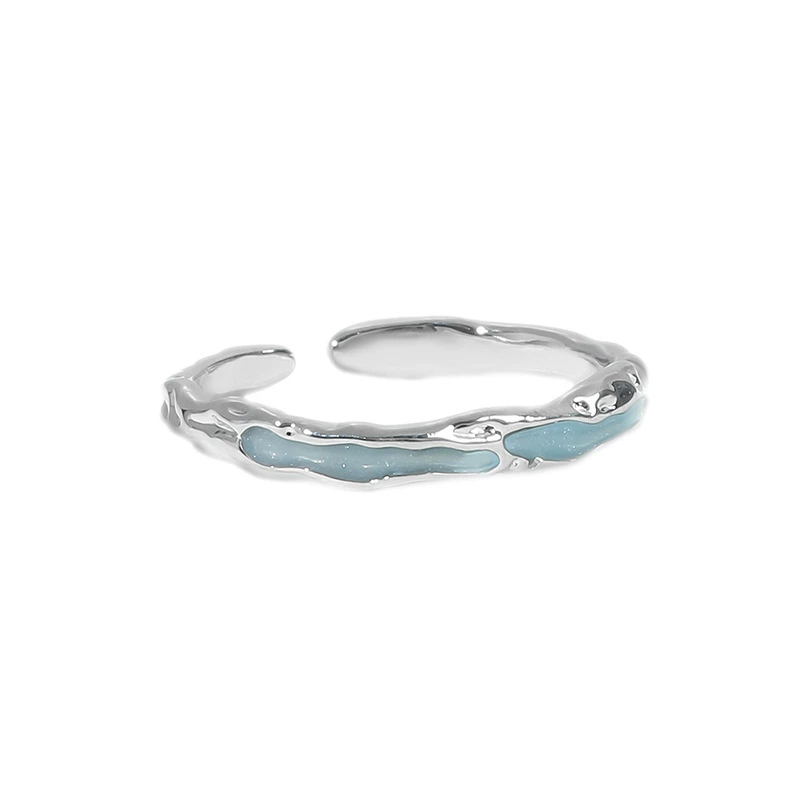 Adjustable unisex small ring, light‑luxury style, adjustable opening, 0.03 kg