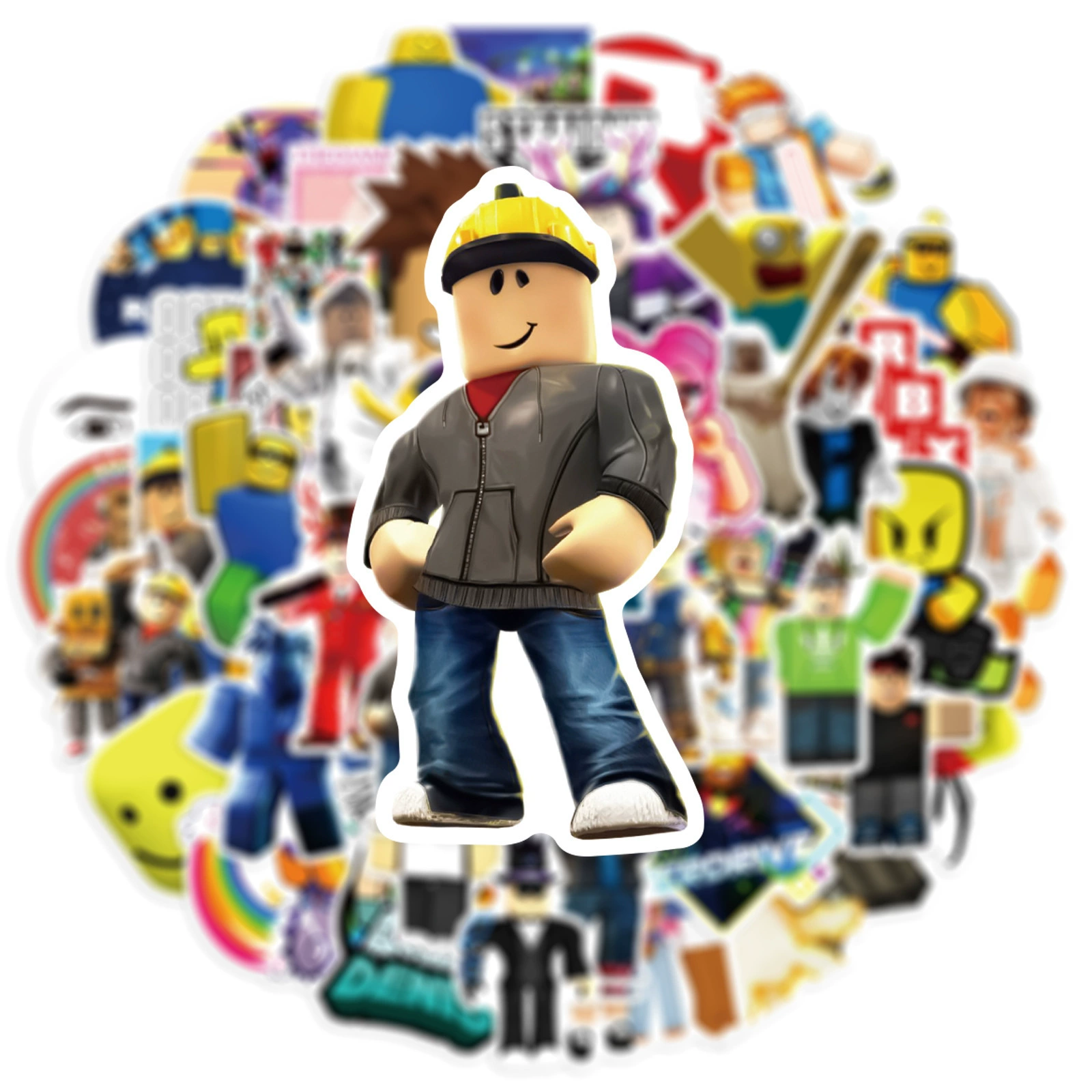 50 ROBLOX Roble Skin Game Graffiti Sticker Skidine Helmet Cup Waterproof Waterproof Paste Different Paste