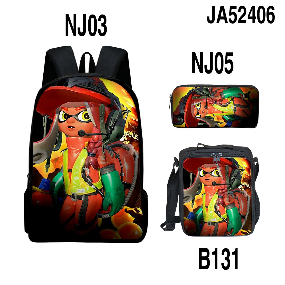 (Cross-border trading), set, backpack, children's school bag, pencil case, 2023, new collection, 3 piece set