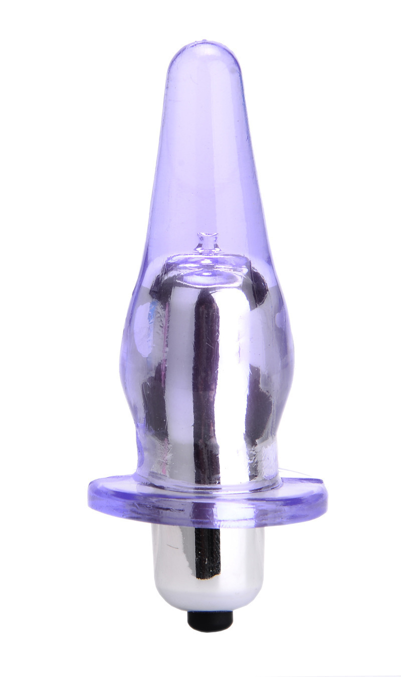Vibrating Finger Anal Plug, TPE Bullet Egg Toy for Couples, Black — detail image 12