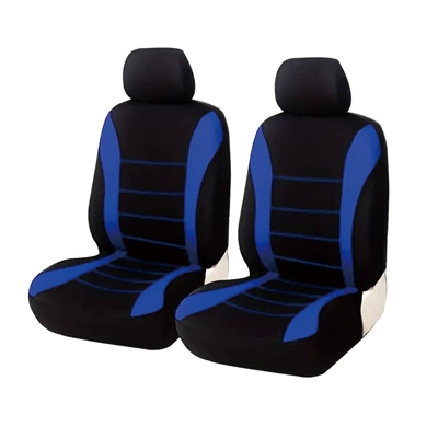 waist line design fabric cushion Universal seat cover - blue-two-seater-4-piece-set-general