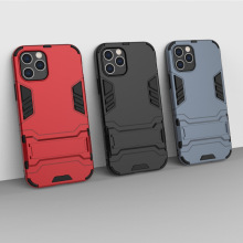 iPhone12钢铁侠支架手机壳Xs Max适用苹果13二合一铠甲防摔保护套