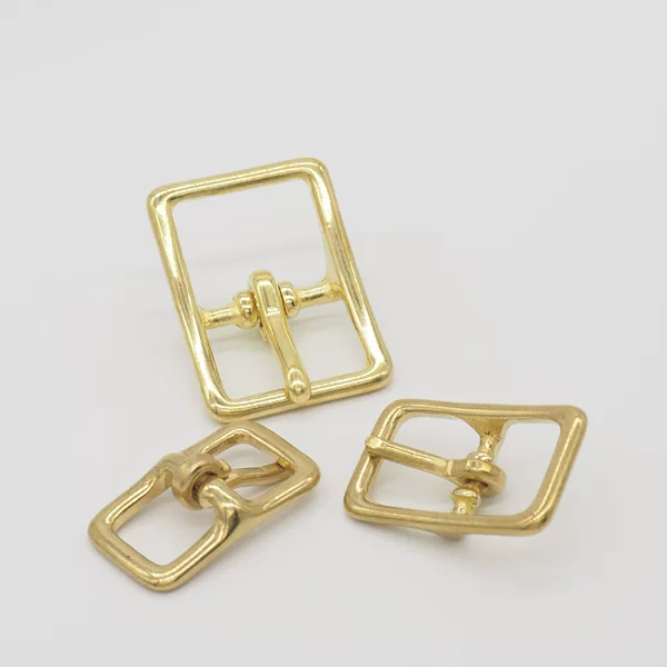 Pure Copper Belt Buckle Brass Square Pin Buckle Men's Leather Belt Buckle DIY Bag Accessories