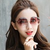 Sunglasses, fashionable glasses, Korean style, fitted, internet celebrity, gradient