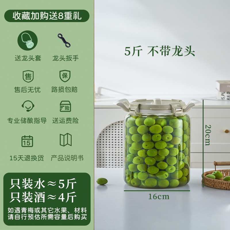 Botella de vino de remojo, recipiente de vidrio, frutas, vinos de frutas, jarras de vinos, botellas de vidrio para uso doméstico