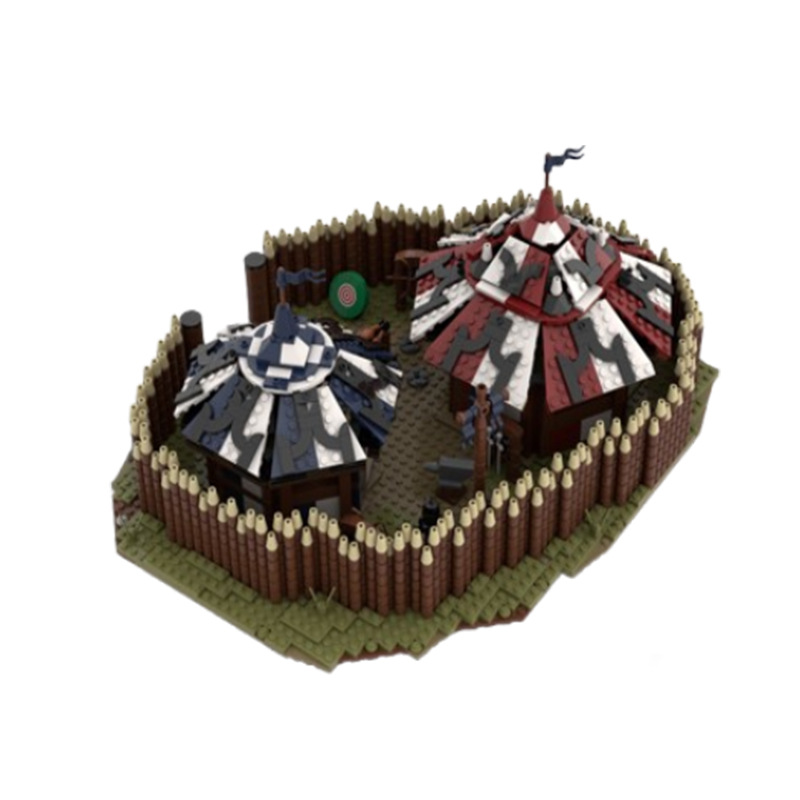 Building Block Castle Model Small Particle Assembly Toy_voghion.com