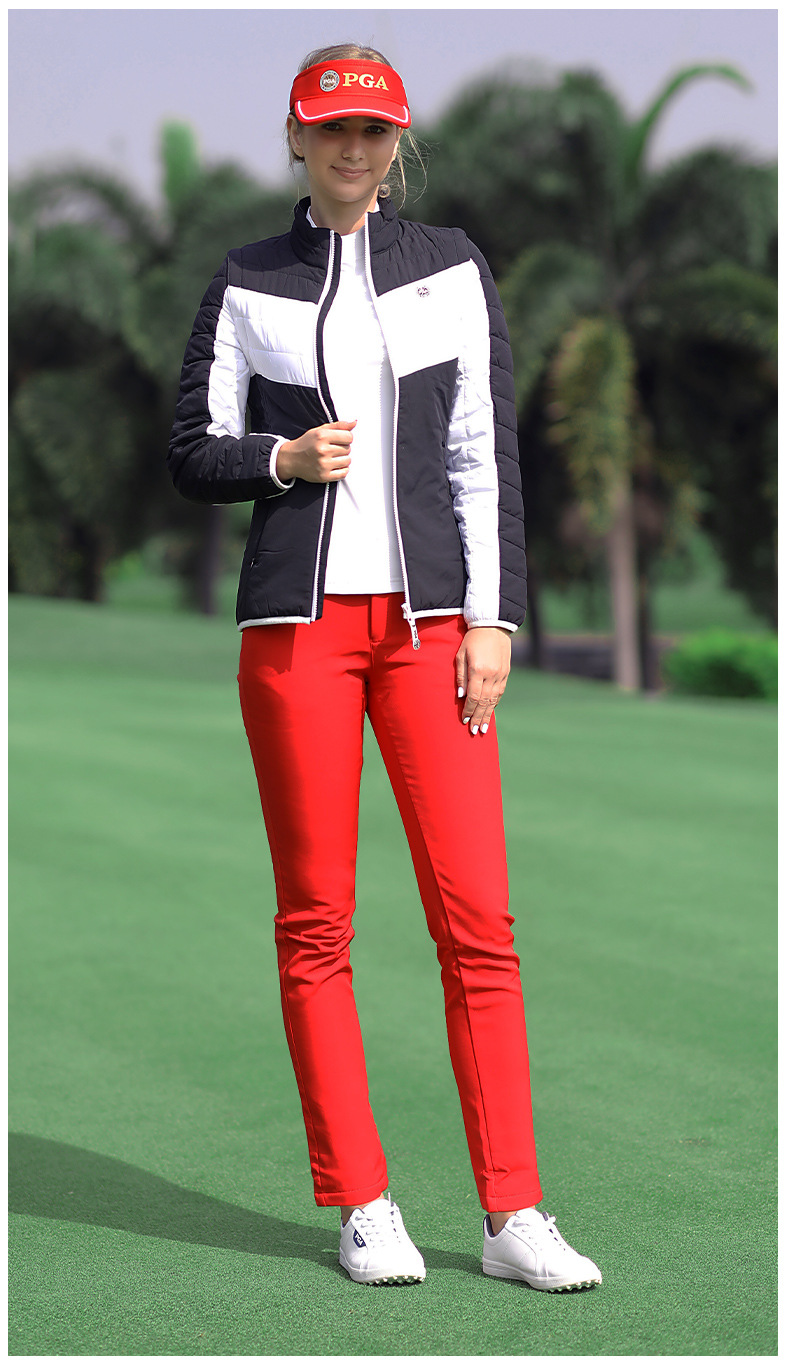 Quần golf nữ thu đông lót nhung co giãn cao — Kuz045 lót nhung-màu xanh, Kuz045 lót nhung-Đỏ, Kuz045 lót nhung-Đen, Kuz045 lót nhung-màu be chi tiết 8