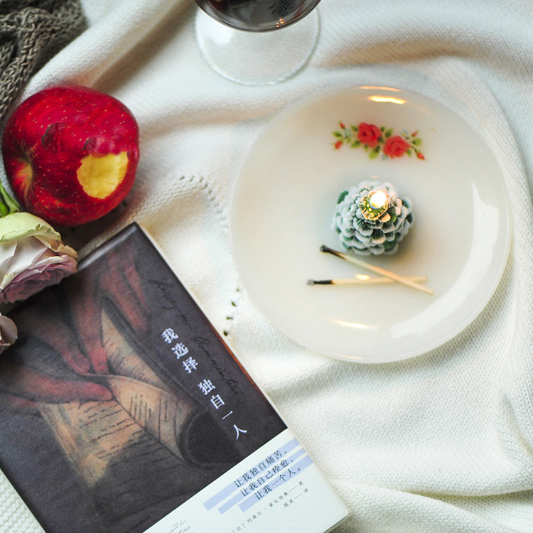 Hecho a mano sin humo aromaterapia árbol de Navidad vela regalo vacaciones Año Nuevo al por mayor Palma cera forma decoración verde