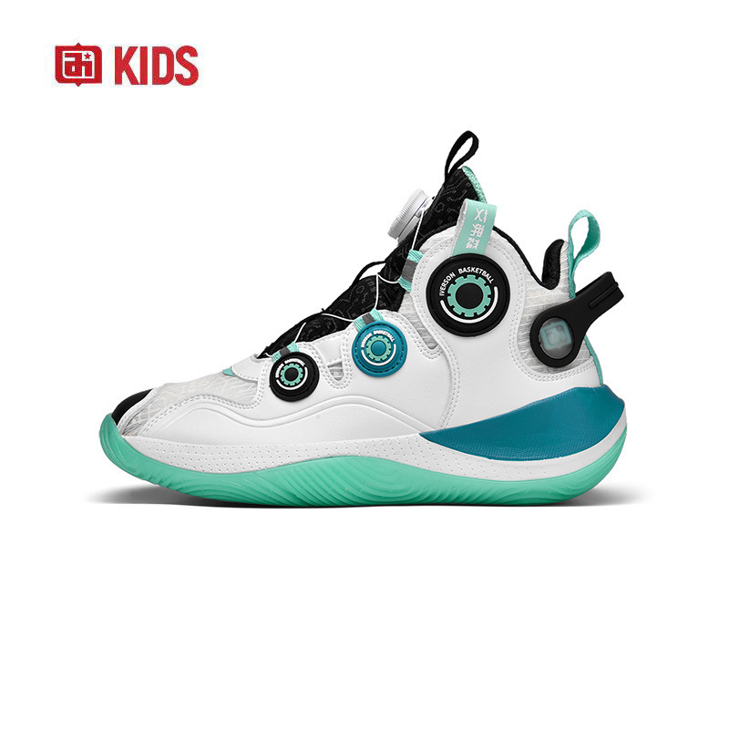 Iverson/Iverson Rotating Button Lace-Free Kidsren's Basketball Shoes Wear-Resistant Student Shoes 22301608