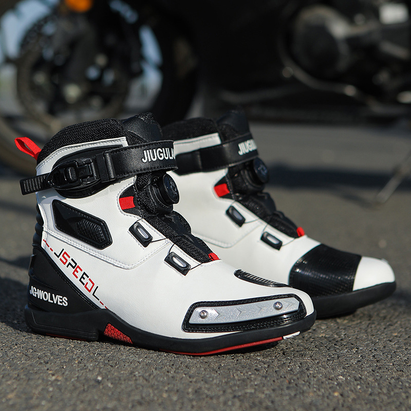 Otoño y invierno cuatro estaciones botas de ciclismo motocicleta cross-country hombre impermeable antideslizante motocicleta viajes viajeros zapatos de ciclismo equipo de locomotora mujer